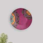 Pink Mandala Art Decorative Wall Plate wall hanging