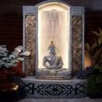 Beautiful Buddha Slate Water Fountain with LED Light