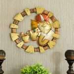 Lord Ganesh Playing Flute Wall Mounted Hanging Art