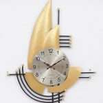 Metal Vintage Wall Ship Clock Art