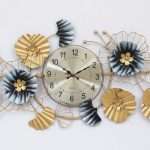 Decorative Metal Flower Wall Clock