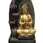 Four Steps Buddha Fiber Indoor Outdoor Fountain