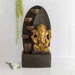 Four Steps Ganesh Fiber Indoor Outdoor Water Fountain for home