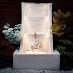 Indoor Meditating Buddha Water Fountain with led lights (12*38*14 Inc)