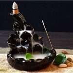 Polyresin Dropping Smoke Backflow Fountain Cone Incense Holder