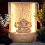 Sitting Ganesh with floating Water Fountain