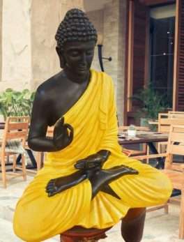 Yellow and Black Resin Statue Murti (24*18*12 Inc)