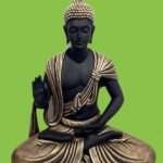 Black and gold color Resin Statue(24*18*12 Inc)