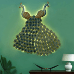 Metal Pair Peacock wall hanging