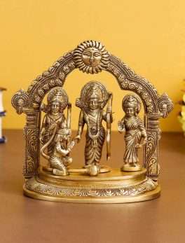 Brass Ram Darbar Idol For Puja