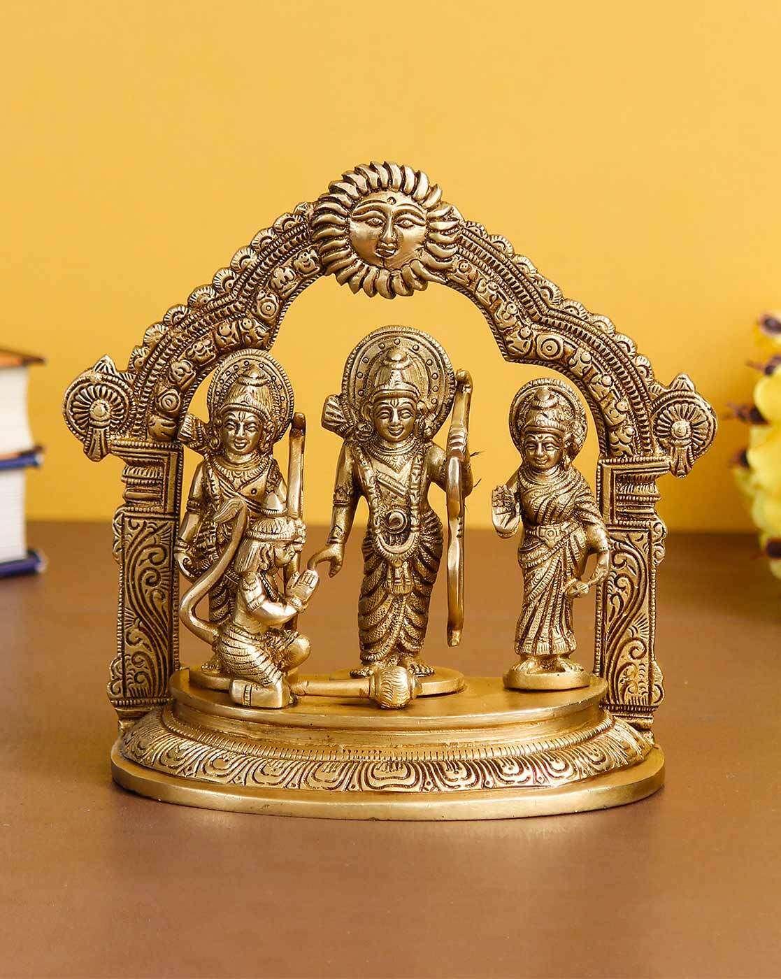 Brass Ram Darbar Idol For Puja