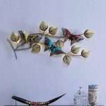 Butterfly Design with Wall Mounted & Hanging Modern Art Leaf Wall Hanging