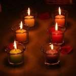 Glass Tealight Candle Holder, Pack Of 6