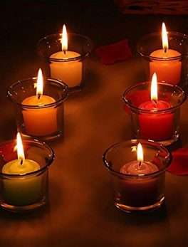 Glass Tealight Candle Holder, Pack Of 6