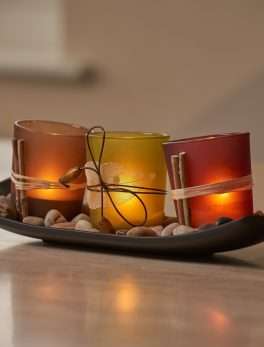 Natural Tea Light Candle Holder