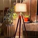 Tripod Floor Lamp With Jute Shade