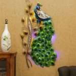 Metal Peacock led wall hanging