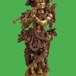 Lord Krishna Brass Idols Decorative Figure