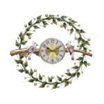 Bird Sitting On Branch Metal Wall Clock