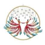 dancing couple metal wall hanging