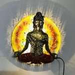 Meditation Buddha metal wall hanging
