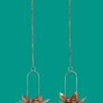Metal Hook Flower Tealight Holder Set Of 2