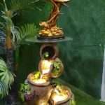 Swan Sitting On Matka fountain