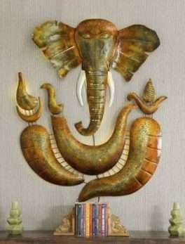 Ganesh Metal Wall Art with Led Light