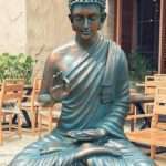 Antique Look Buddha Resin Statue Murti (20*18*36 Inc)