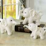 Porcelain Elephant Ornament