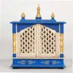 wooden temple for puja room