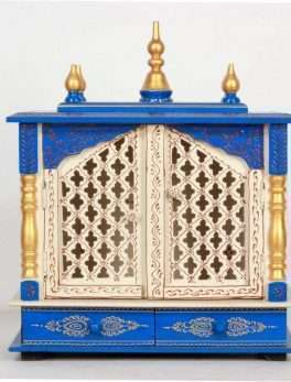 wooden temple for puja room