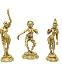 Brass Apsara Item For Home Decor