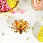 Brass Diya with Double Petals