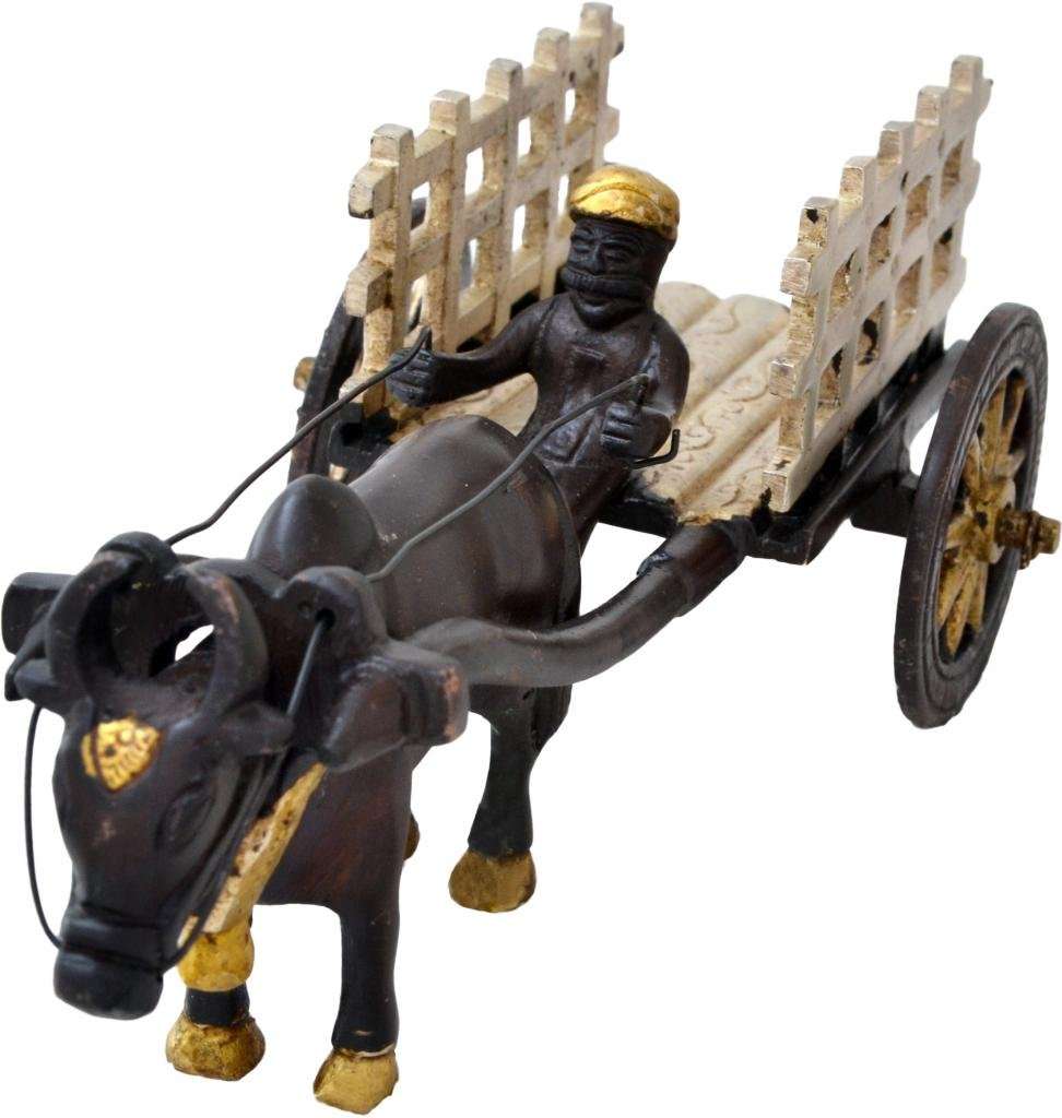 Brass Bullock Cart Showpiece