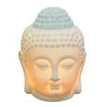Ceramic Buddha Head Statue Oil Burner Aromatherapy Diffusers For Home Decor