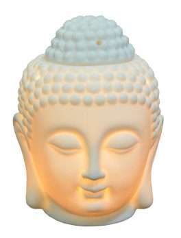 Ceramic Buddha Head Statue Oil Burner Aromatherapy Diffusers For Home Decor