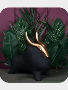 Black Charging Bull For Home Decor