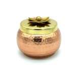 Copper Finishing Decorative Bowl for Festivals