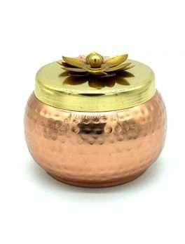 Copper Finishing Decorative Bowl for Festivals