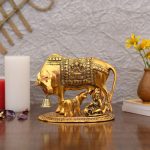 Metal Kamdhenu Cow With Calf