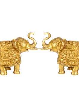 Brass Elephant Pair (2 Pcs)
