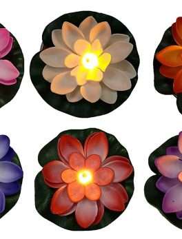 Floating Lotus LED Light for Home set 3