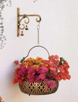 on Floral Flower Basket For Home