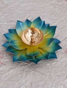 Lotus Diya Puja Oil Lamp