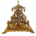 Metal singhasan Idol & Figurine Metal Statue for Home Decor