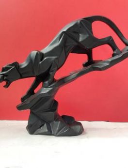 Jaguar Panther Statue Leopard Figurine Decorative Showpiece