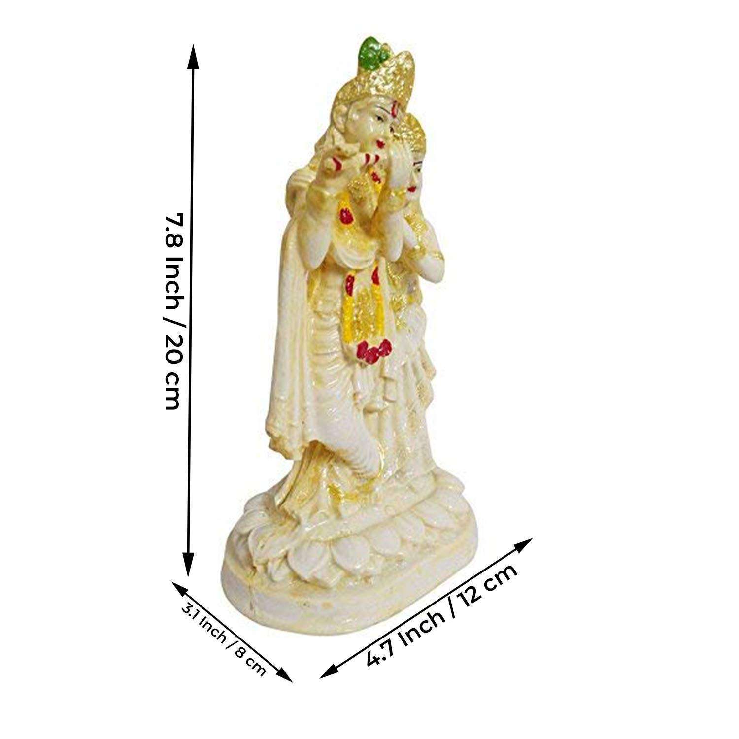 Resin Lord Radha Krishna Statue | Murlidhar/Krishan Kanhiya Idol - Image 2