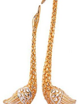 Aluminium Pair Of Kissing Duck/Swan Showpiece