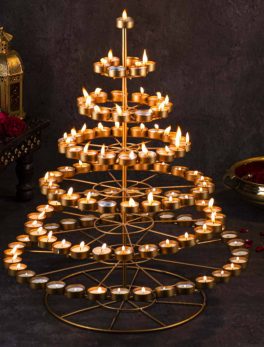 Metal Six Layer tea light candle holder